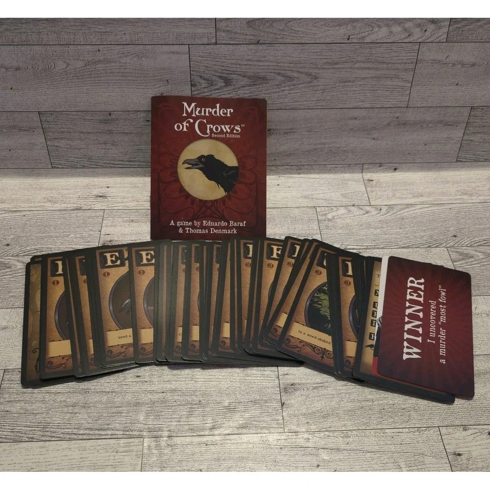 Murder Of‎ Crows 2nd Edition Card Game Tin Box Atlas Games ATG 1342 Family Word